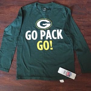 NFL team apparel shirts size s-ch - p-8 new Green Bay Packers - Go Pack Go!